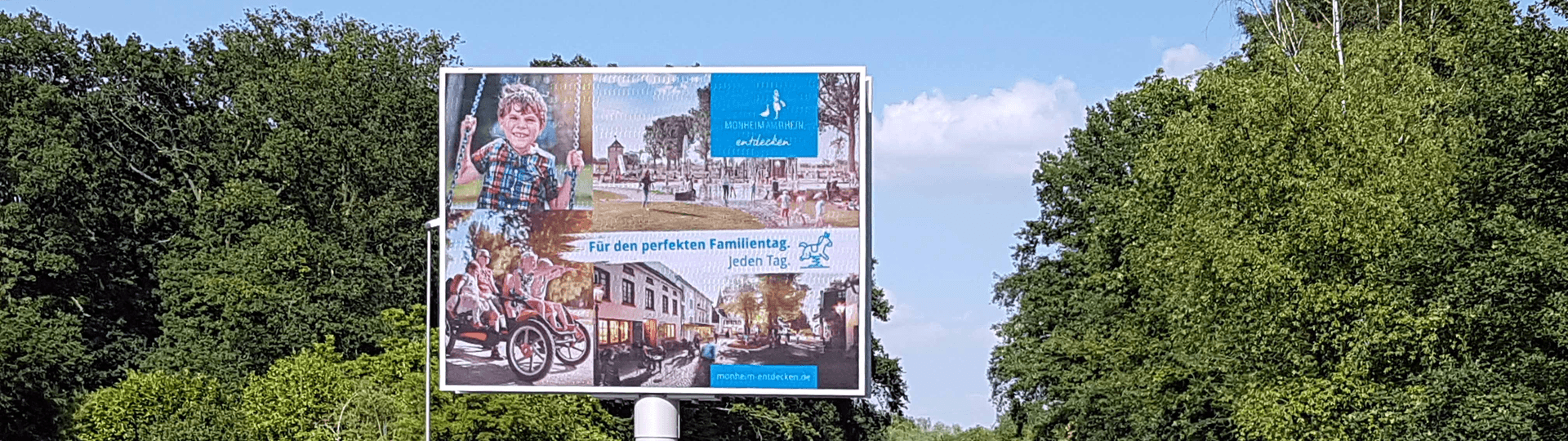 Videowall auf der Opladener Straße